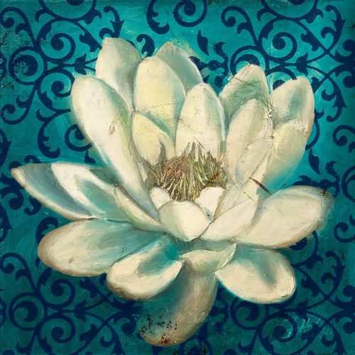 Pinto, Patricia 작가의 Water Lilly on Teal 작품