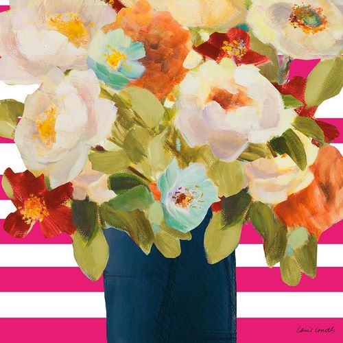 Loreth, Lanie 아티스트의 Flowers on Pink Stripes II작품입니다.