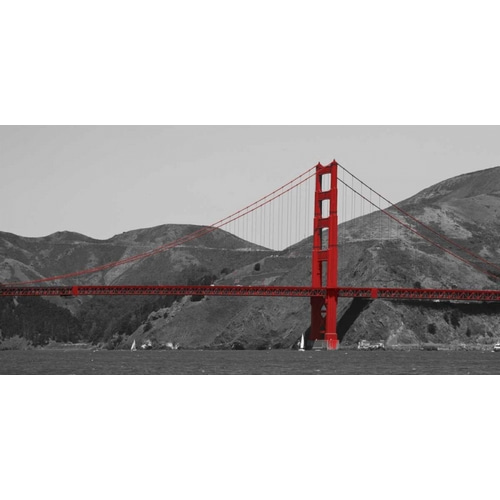 Golden Gate Bridge with Red Pop