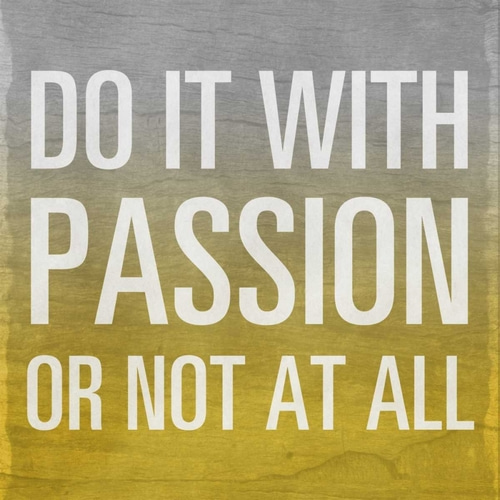 Do it with Passion - yellow Border