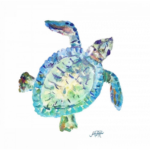 Sea Life in Blues II (turtle)