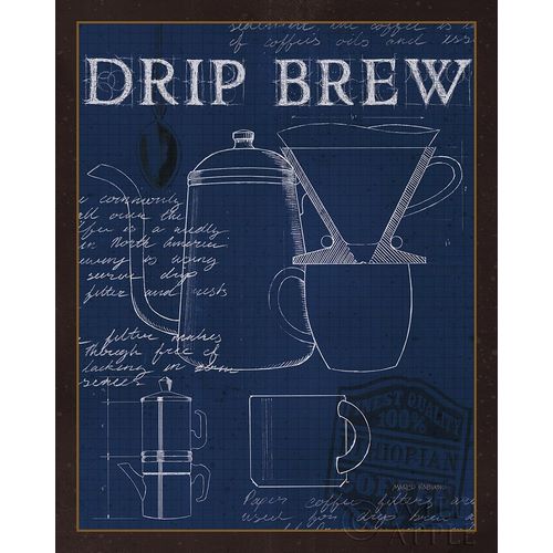 Coffee Blueprint III Indigo