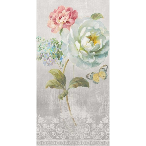 Textile Floral Panel I