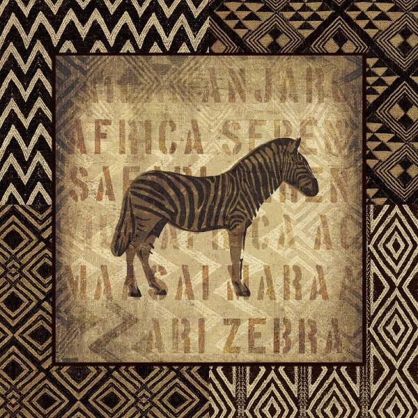 African Wild Zebra Border
