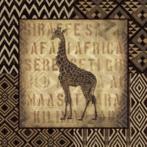 African Wild Giraffe Border