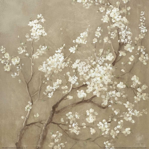 White Cherry Blossoms I Neutral Crop