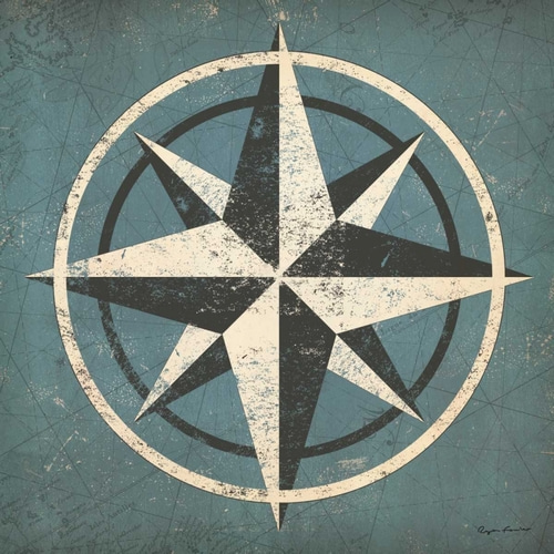 Nautical Compass Blue