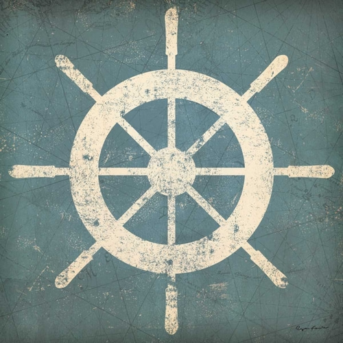 Nautical Shipwheel Blue