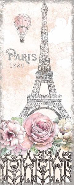 Paris Roses Panel VIII