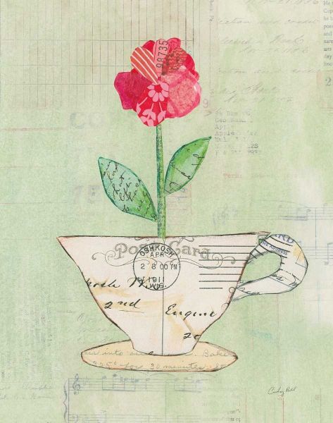 Teacup Floral I on Print