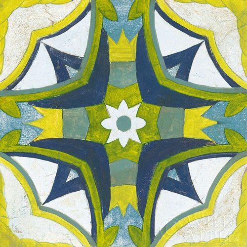 Andalucia Tiles E Blue and Yellow