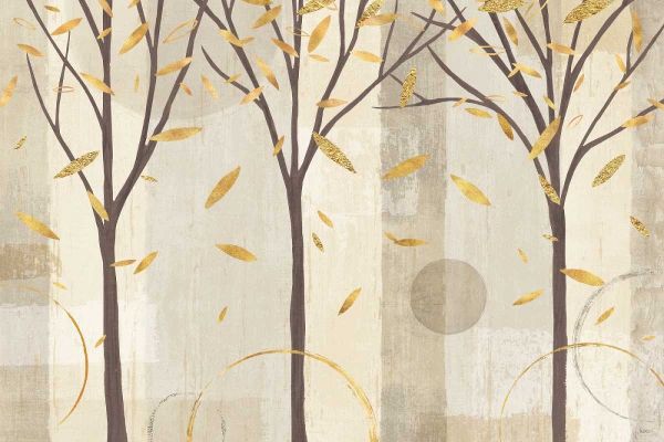 Watercolor Forest Gold II