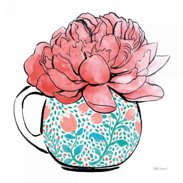 Floral Teacups I