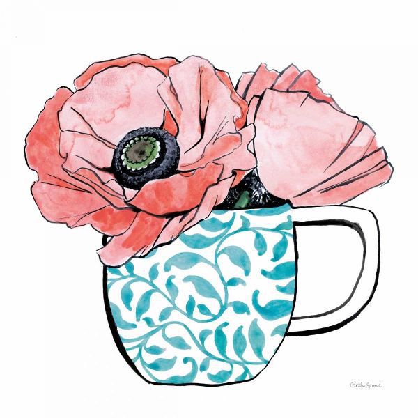 Floral Teacups II