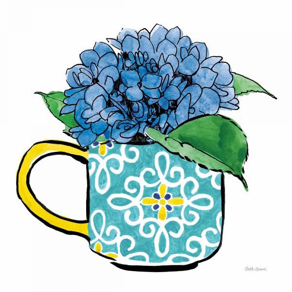 Floral Teacups III