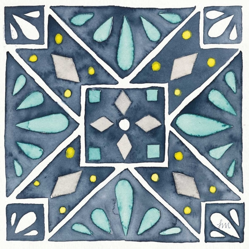 Garden Getaway Tile IX Blue