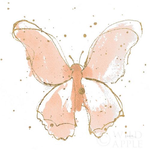 Gilded Butterflies II Blush