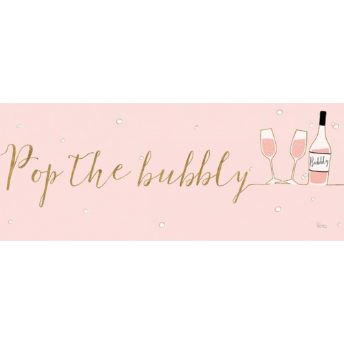 Underlined Bubbly III Pink