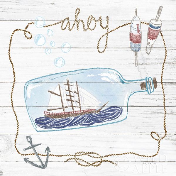 Ship in a Bottle Ahoy Shiplap