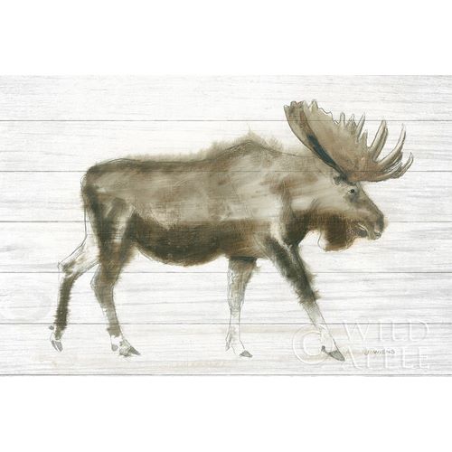 Dark Moose on Wood Crop