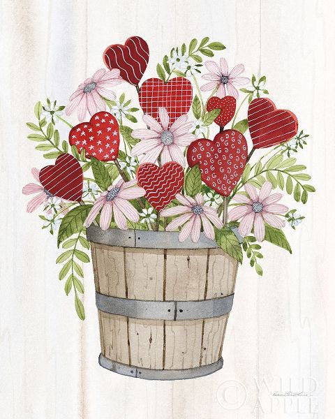 Rustic Valentine Bushel Basket