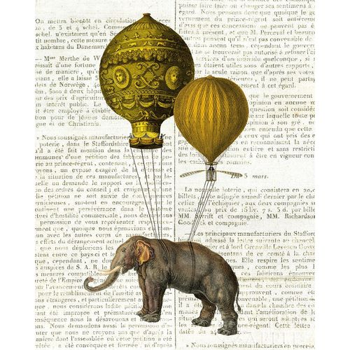 Elephant Ride II v2 Newsprint