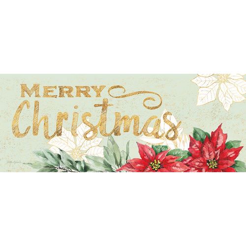 Watercolor Poinsettia Merry Christmas
