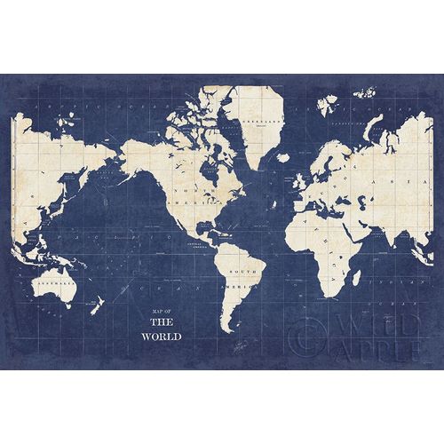 Blueprint World Map - No Border