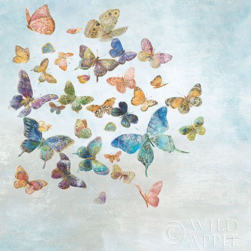 Beautiful Butterflies v3 Sq Light