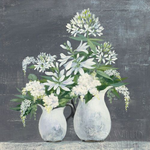 Later Summer Bouquet III White Vase