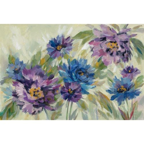 Bold Blue and Lavender Flowers