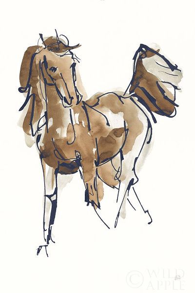 Sketchy Horse VI Navy