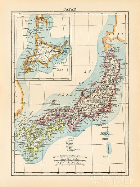 Wild Apple Portfolio 아티스트의 Map of Japan작품입니다.