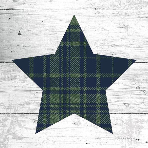 Nordic Holiday XII Plaid Navy Green