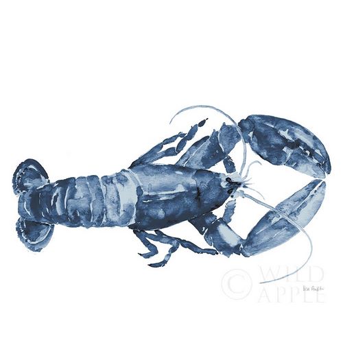 Beach House Kitchen Blue Lobster White
