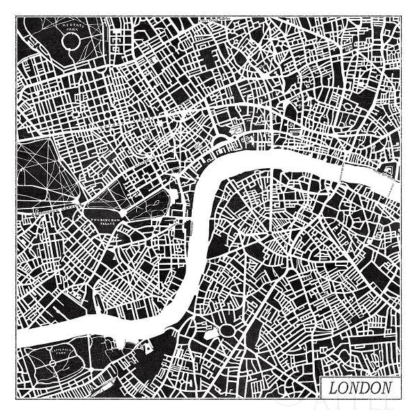 London Map Black