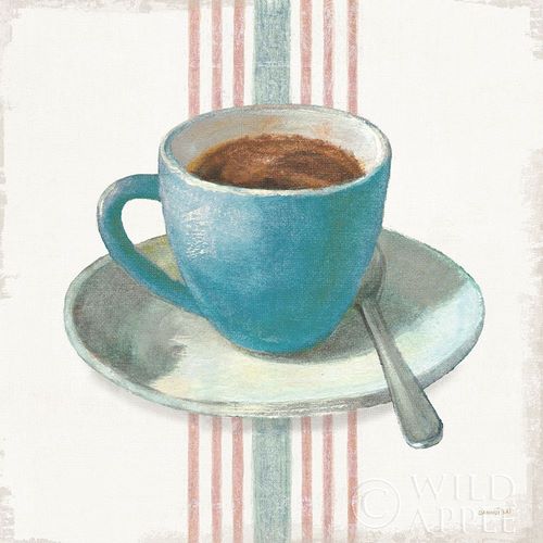 Wake Me Up Coffee IV Blue with Stripes No Cookie