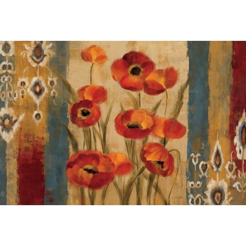 Ikat Floral Tapestry