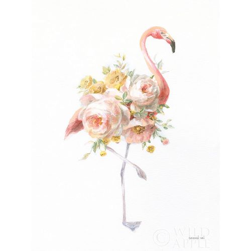 Floral Flamingo I