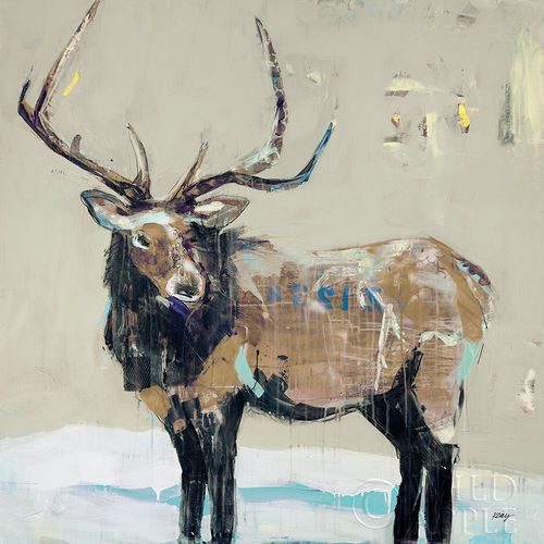 Day, Kellie 아티스트의 Winter Elk Neutral 작품