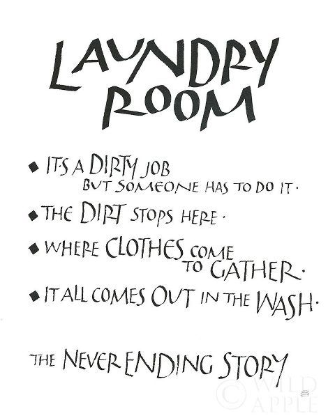 Laundry Room Sayings White