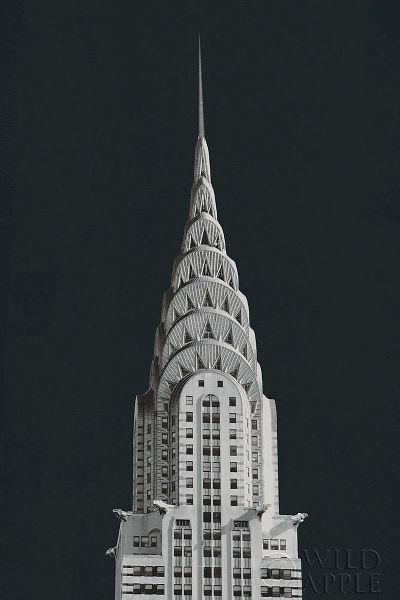 Chrysler Building on Black
