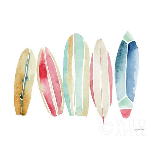 Surfboards in a Row