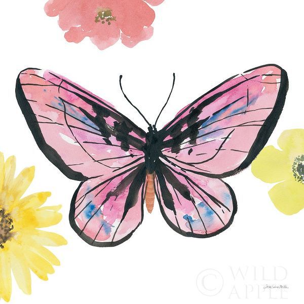 Miller, Sara Zieve 아티스트의 Beautiful Butterfly I Pink 작품