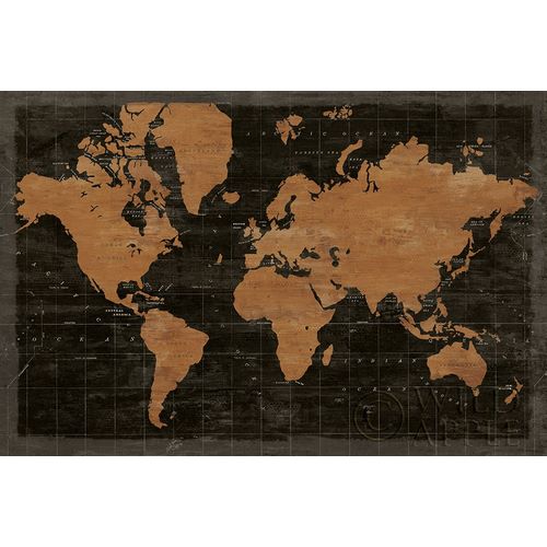 Schlabach, Sue 아티스트의 Map of the World Industrial No Words 작품