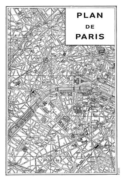 Schlabach, Sue 작가의 Inverted Paris Map 작품