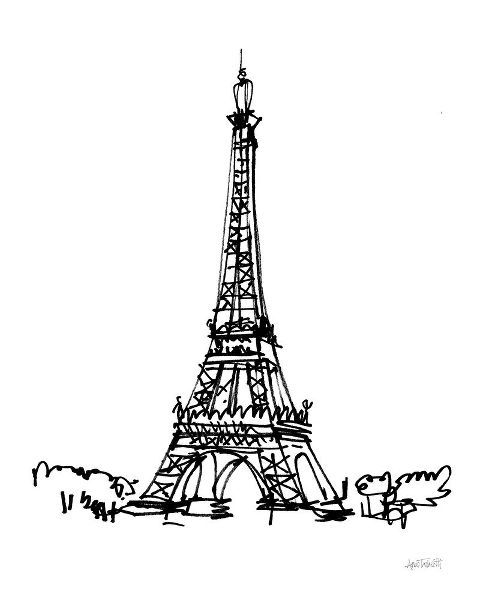 Tavoletti, Anne 작가의 Eiffel Tower Sketch 작품