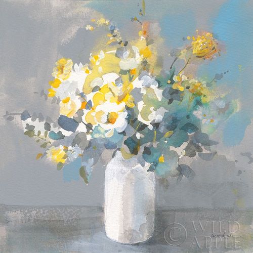 Nai, Danhui 아티스트의 Touch of Spring I White Vase 작품