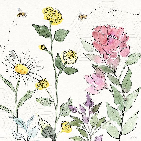 Tavoletti, Anne 작가의 Honeybee Blossoms III 작품