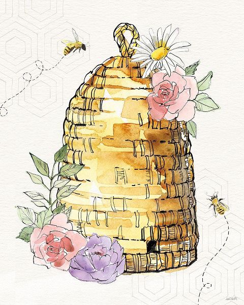 Tavoletti, Anne 작가의 Honeybee Blossoms VI 작품